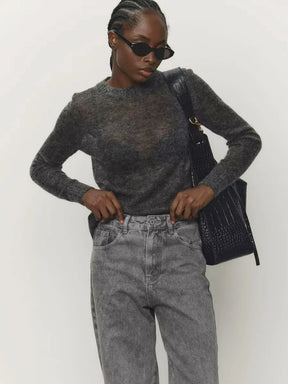 Fenra Maglia Girocollo in Mohair