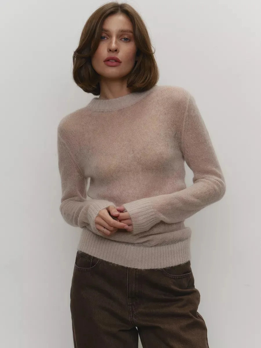 Fenra Maglia Girocollo in Mohair