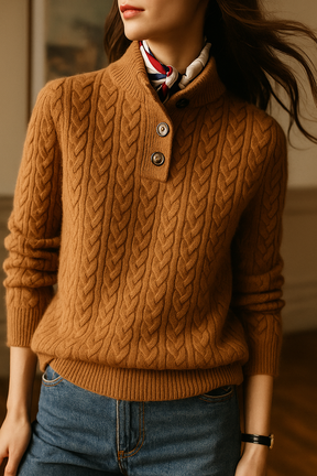 Ardenno – Maglione in Cashmere con Bottoni.