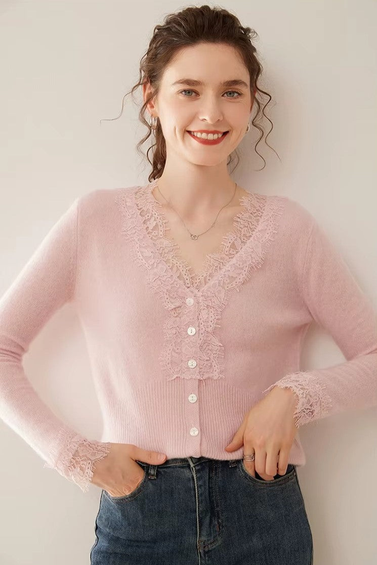 Aurora Cardigan in Pizzo