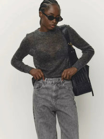 Fenra Maglia Girocollo in Mohair