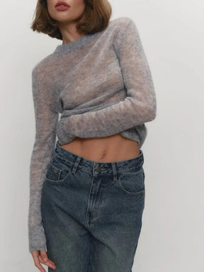 Fenra Maglia Girocollo in Mohair