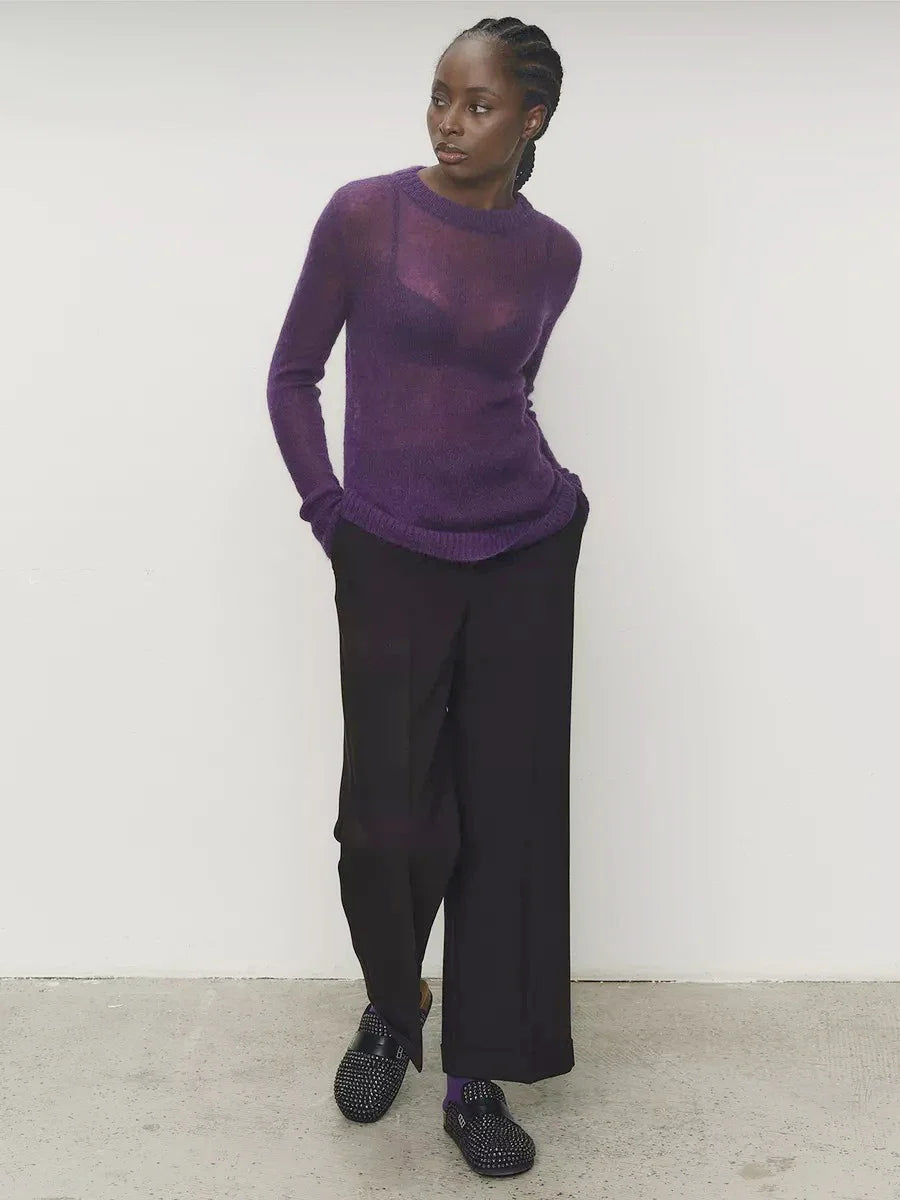 Fenra Maglia Girocollo in Mohair