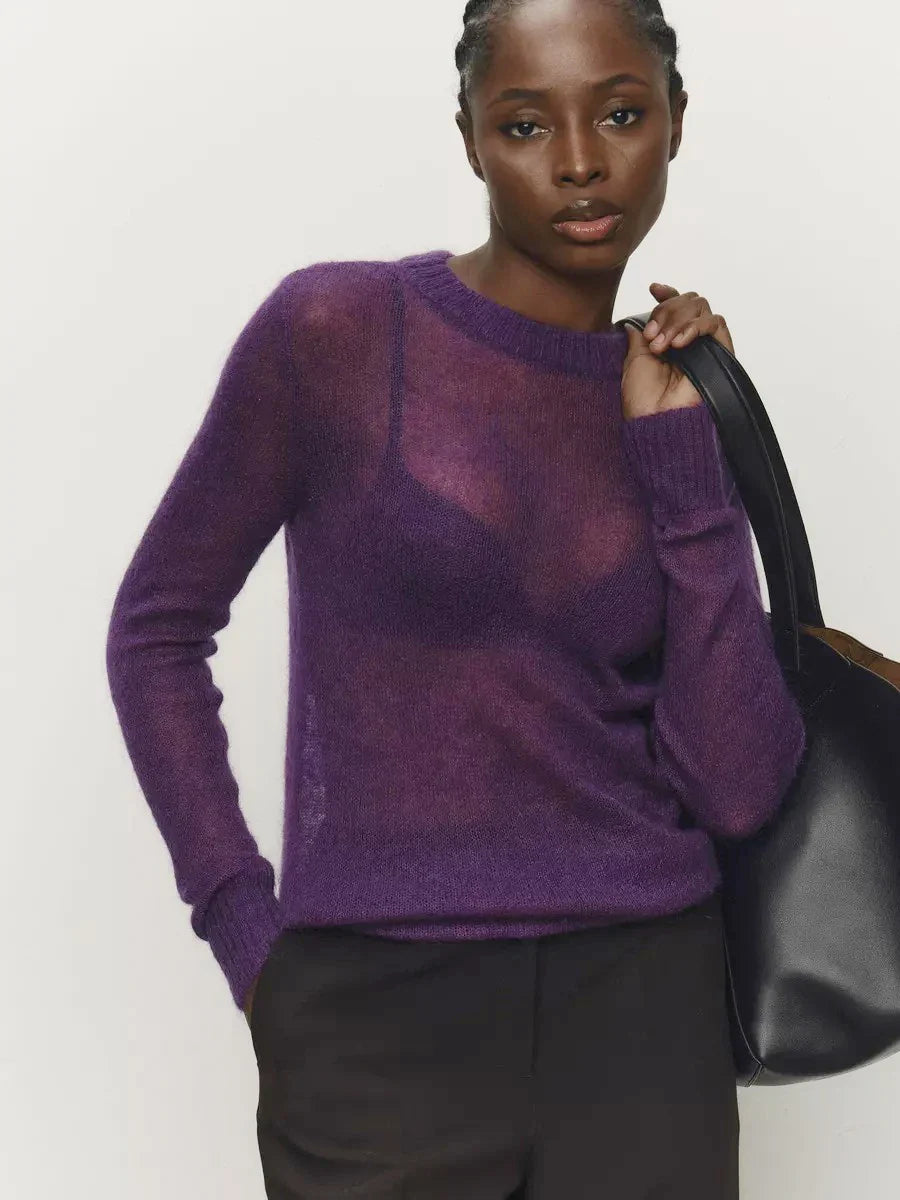 Fenra Maglia Girocollo in Mohair