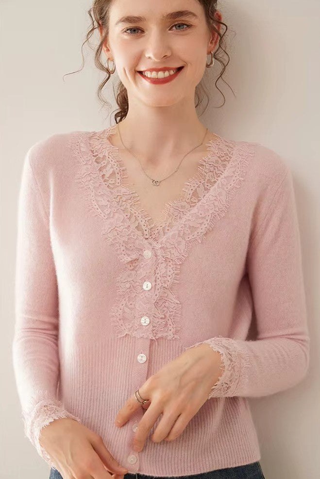 Aurora Cardigan in Pizzo