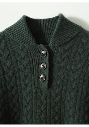 Ardenno – Maglione in Cashmere con Bottoni.