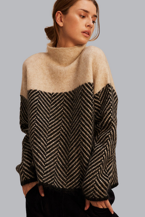 Alice -Maglione dolcevita in cotone