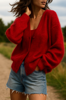 Avvolto-Cardigan Nuvola in Maglia