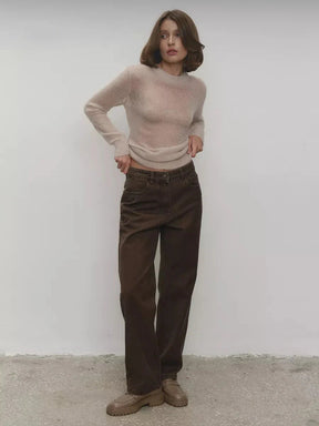 Fenra Maglia Girocollo in Mohair