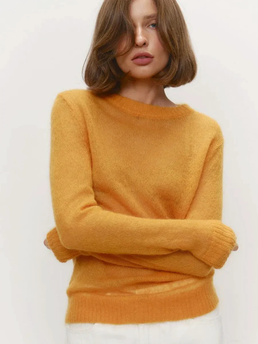 Fenra Maglia Girocollo in Mohair