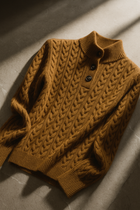 Ardenno – Maglione in Cashmere con Bottoni.